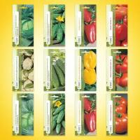 Набор семян овощей №17 Семена Маркет (12 пакетов + 1 пакет подарок)