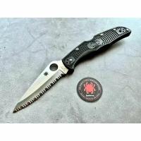 Нож складной Spyderco SC10SBK Endura 4, Serrated Blade, FRN Handle