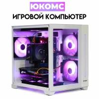 Игровой PC юкомс Ryzen 7 7800x3d, RX 6600 8GB, HDD 1TB, SSD 1TB, 16GB DDR5, БП 500W, win 10 pro, White cube case