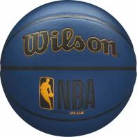 Мяч баскетбольный WILSON NBA FORGE PLUS ECO BSKT, арт. WZ2010901XB7, размер 7, PU, бутилованя камера, синий