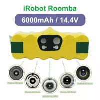 Аккумулятор для робота-пылесоса iRobot Roomba, 14,4V 6000 mAh Ni-MH Для Айробот Румба моделей 500, 510, 530,, 540, 550, 560, 570, 580, 600, 700, R3