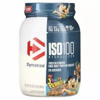 Dymatize, Гидролизованный ISO 100, 100% изолят сывороточного протеина, фруктовые шарики, 600 г (1,3 фунта)