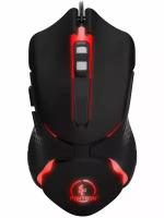 Проводная игровая мышь Jet.A Panteon MS67 black-red (1200-3200dpi,6 кнопок,LEDподсветка,USB)