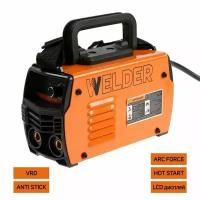 Welder Сварочный аппарат Welder MMA-200A LCD, 4.4 кВт, 20-200 А, 1.6-3.2 мм, LCD дисплей, 2 кабеля