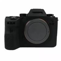 Силиконовый противоударный чехол MyPads Antiurto для фотоаппарата Sony Alpha ILCE-A9 II/ 9M2/ A9M2 из мягкого силикона черный