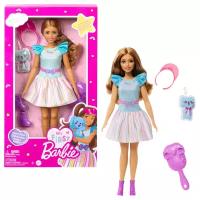 Кукла Mattel Брюнетка с кроликом, 34 см, HLL21 разноцветный