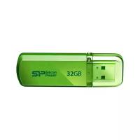 Флеш-память Silicon Power Helios 101 32GB USB 2.0, зеленый, алюминий