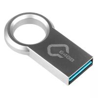 Флешка QUMO Ring (QM64GUD3-Ring) Металлик 64Gb (USB3.0)