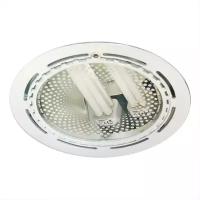 Светильник Downlight 226 01 01 круглый встраиваемый для компакт. люм. лампы 2х26Вт E27 со стеклом бел