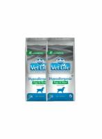 Farmina Vet Life Dog Hypoallergenic Egg & Rice сухой корм для взрослых собак с пищевой аллергией с куриным яйцом и рисом - 2 кг x 2 шт