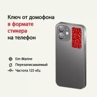 Ключ-стикер для домофона на телефон, Em-Marine, Камни/ перезаписываемый