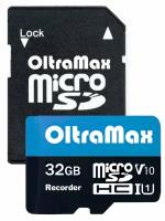 Карта памяти microSD 32 ГБ OltraMax Class 10 Recorder ( OM32GCSDHC10-U1-V10 )