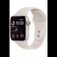 Умные часы Apple Watch Series SE Gen 2 2023 44 мм Aluminium Case GPS, starlight Sport Band