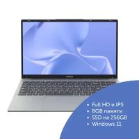 15.6" Ноутбук Vitumi V15 LV5PIWG01 (1920x1080 IPS, Celeron N4020C, 8GB, 256GB SSD, Windows 11, серый)
