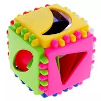 Развивающая игрушка Stellar Логический куб Малый 01314, разноцветный