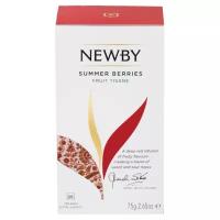 Чай красный Newby Summer berries в пакетиках, шиповник, яблоко, 25 пак