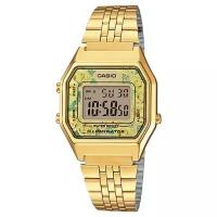 Наручные часы CASIO LA680WGA-9C, серый, золотой