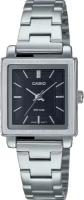 Наручные часы CASIO Collection LTP-E176D-1A, серебряный, черный