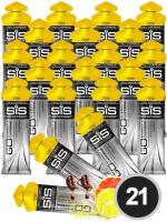 Гель питьевой SCIENCE IN SPORT (SiS) GO Energy 75mg caffeine 21 x 60 мл + кофеин, Цитрус