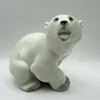 Фарфоровая Статуэтка "Белый медведь" ЛФЗ! Редкость!