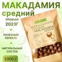 Макадамия орех (Macadamia) 1000 грамм в скорлупе с распилом, свежий урожай без горечи, средний калибр