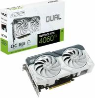 Видеокарта ASUS GeForce DUAL RTX 4060 Ti O8G WHITE (90YV0J42-M0NA00)