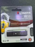 Флешка Kingston DataTraveler Locker+ G3 16 ГБ, 1 шт, серый
