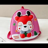 Рюкзак детский Мишка 3D малиновый