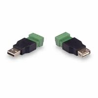 Комплект для передачи USB по витой паре USB (male)-USB (female)