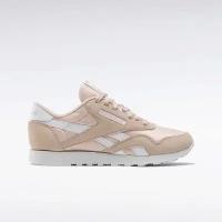 Кроссовки Reebok Classic Nylon, размер 9,5 US, розовый, белый