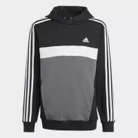 Худи adidas, размер 13-14 лет, черный, белый