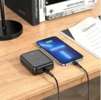 Внешний аккумулятор,повербанк портативный Powerbank Hoco Mini 5000 (black)