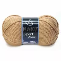 Пряжа Nako Sport Wool 1 моток цвет 221 / горчичный