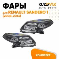 Фары комплект левая + правая Renault Sandero 1 (2008-2013)