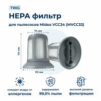 HEPA фильтр для пылесосов Midea VCC34 (MVCC33)