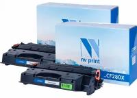 Комплект картриджей для лазерного принтера NVP NV-CF280X-SET2