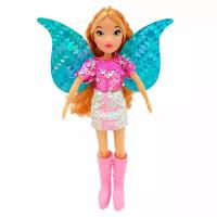 Кукла WinX Club "Magic Reveal", Флора, шарнирная, 3 крыла, 24 см