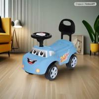 Каталка детская Dreamcar BabyCare (музыкальный руль), лазурный