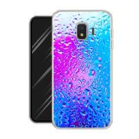 Силиконовый чехол на Samsung Galaxy J2 Core (2020) / Самсунг Галакси J2 Core (2020) "Капли на стекле"