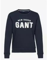 Мужская толстовка GANT 4204648 New Haven Logo Sweatshirt MARINE 410 M