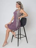 Сорочка Текстильный Край, размер 48, фиолетовый