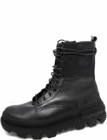 Jonny Fire М019#10чпV мужские ботинки черный натуральная кожа зима, Размер 42