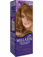 Wella Крем-Краска для волос стойкая Wellaton, 8/74 Шоколад с карамелью