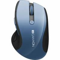 Мышь CANYON CNS-CMSW01BL Blue Gray pearl glossy USB {wireless mouse, optical tracking - blue LED, 2.4Ghz, 6 buttons, DPI 1000/1200/1600}