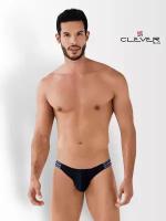 Мужские трусы слипы черные Clever Moda TRANSFORM BIKINI BRIEF 079911 S (44)