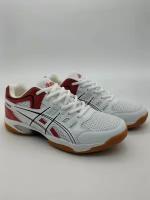 Кроссовки ASICS, размер EUR45, красный, белый