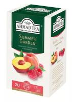2019 Чай "Ahmad Tea", Саммер Гарден, травяной, со вкусом и аром. персика и малины, пак.в к/ф 20х1,8г