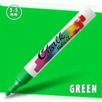 Маркер меловой Fat&Skinny Chalk 2-5 мм Зеленый (Green)