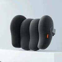 Подушка на подголовник в автомобиль для головы и шеи Baseus ComfortRide Series Silk Car Headrest Pillow, Цвет: Чёрный