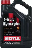 Масло моторное синтетическое MOTUL 6100 Synergie+ 10W40 4 л 109463